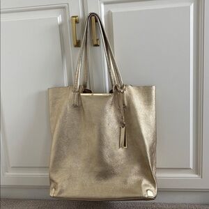 Vince Camuto Gold leather tote
